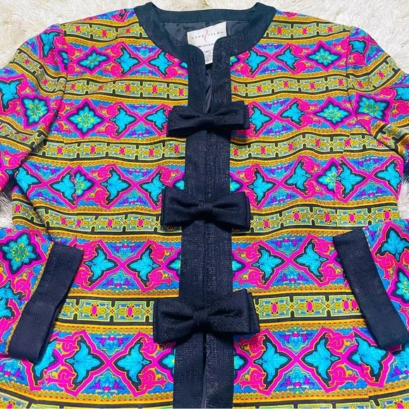 Adrianna Papell Silk Blazer - Picture 5 of 10